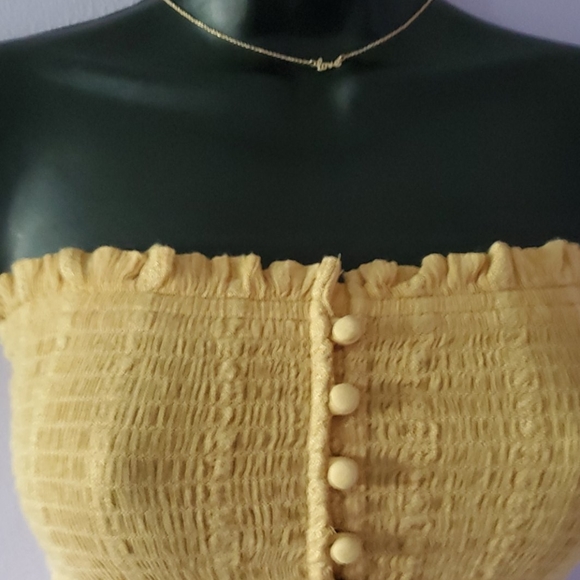 American Eagle yellow tube top 💛 - Picture 4 of 9